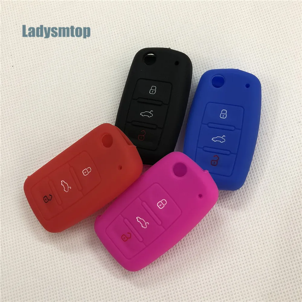 Чехол для автомобильного ключа Volkswagen Jetta Tiguan POLO Passat Golf EOS Scirocco Touareg Phaeton Lamando Touran