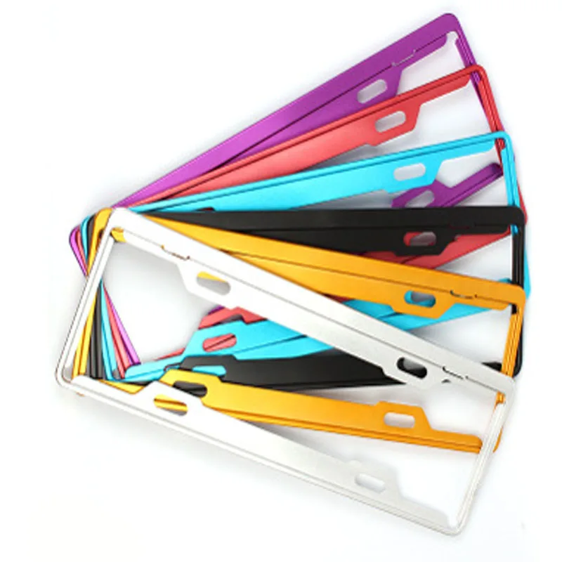 

Coloured Aluminum Alloy Aircraft Aluminum License Plate Frame Vehicle License Plate Frame