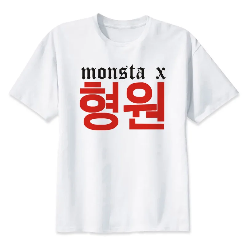 Kpop monsta x t shirt Men casual short T-Shirts Fashion Print T-Shirts Short Sleeve O Neck Tees MMR554 Kpop monsta x t shirt Men casual short T-Shirts Fashion Print T-Shirts Short Sleeve O Neck Tees MMR554