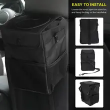 Автомобильный мусорный бак водонепроницаемый мусорник в автомобиль боковая карманная крышка мусорный мешок мусор подвесной контейнер для мусора держатель для хранения