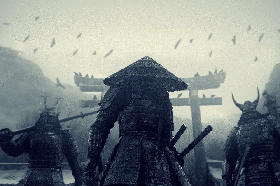 DIY bingkai Jepang katana samurai film 