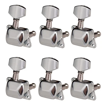 

Zinc Alloy 6R Semiclosed Tuning Pegs Tuner Machine Head Electric Guitar Part Tuning Pegs Accessories