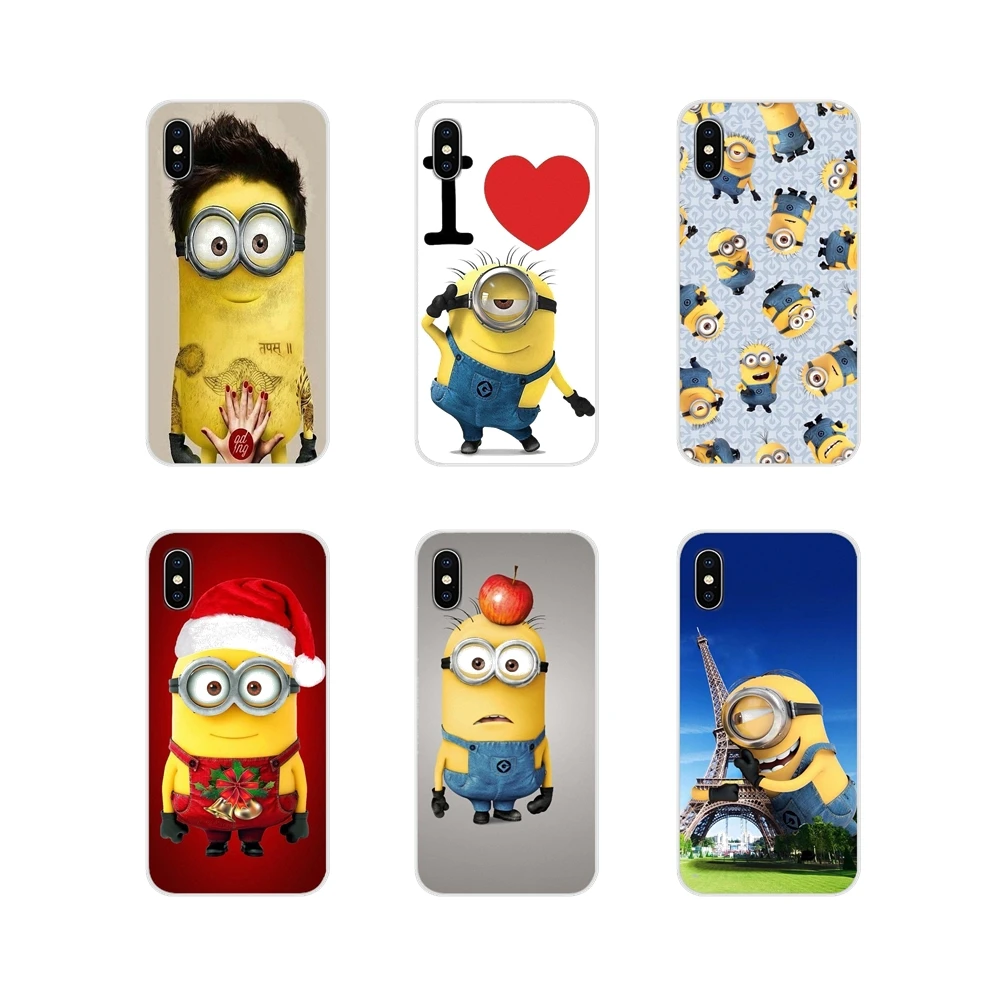 

For Sony Xperia Z Z1 Z2 Z3 Z5 compact M2 M4 M5 C4 E3 T3 XA Huawei Mate 7 8 Y3II Silicone Phone Case Covers Despicable me minions