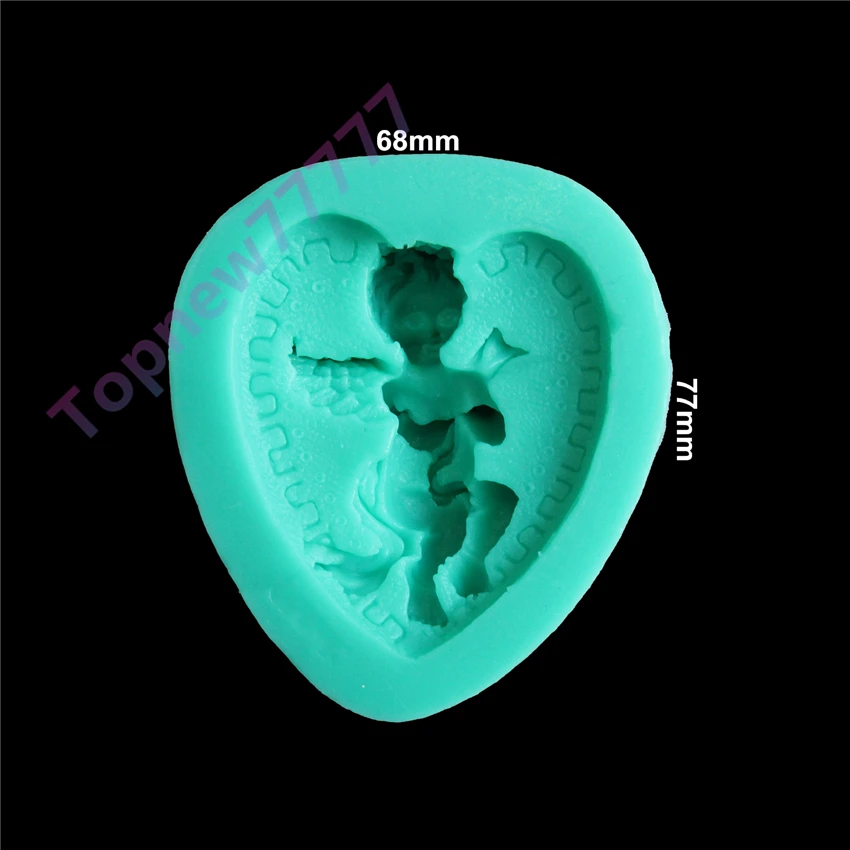 

Lovely Angel shape silicone soap mold,Fondant Cake Decorating styling Tools, bakeware,cooking tools kitchen accessories 2417