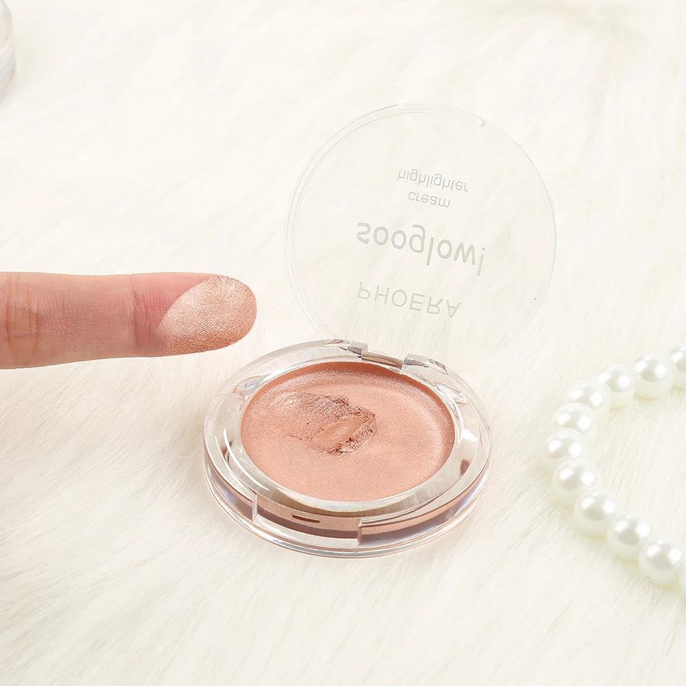 PHOERA Illumination Face Highlighter Cream Shimmer Contouring Makeup Highlight 8 Colors Brighten Face Glow Bronze BTZ1 TSLM2 - Image 5