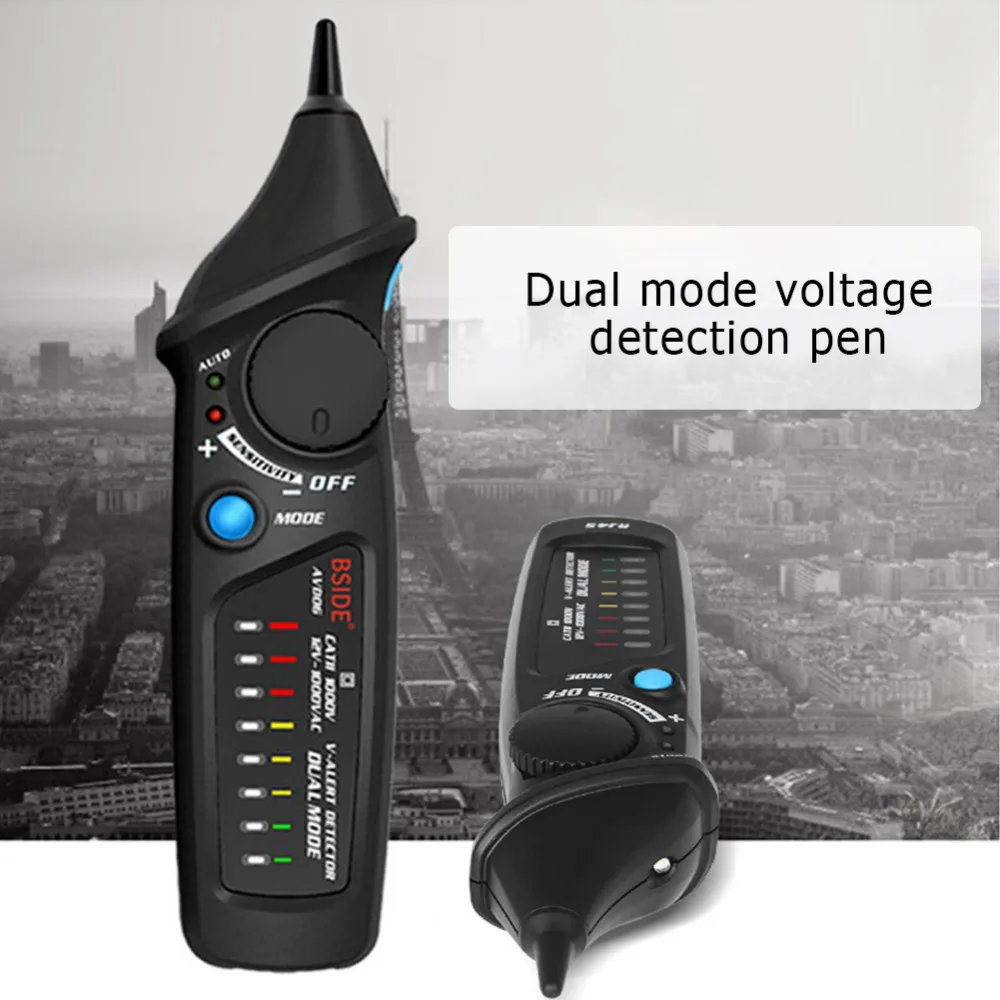 

Non-Contact Voltage Detector AC 12-1000V Voltage Test Pen Sensitivity LED Light Voltage Indicator