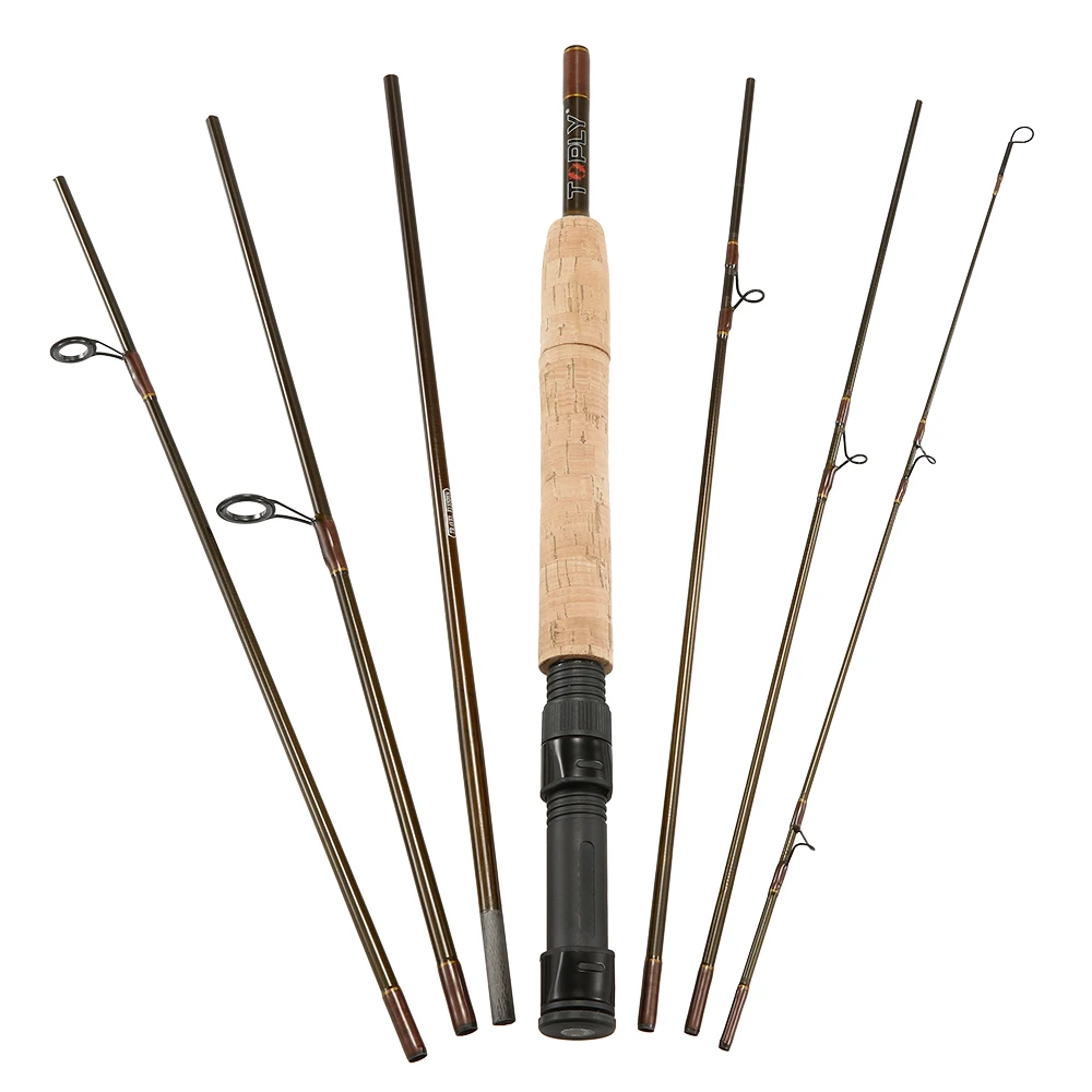 Buy Fly Fishing Rod 7 Sections Casting Fishing Rod Detachable Portable