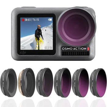 

For OSMO ACTION Sport Camera Filter ND 4 8 16 32-PL CPL UV Diving Red Filters For DJI Osmo Action Optical Glass Lens Accessories