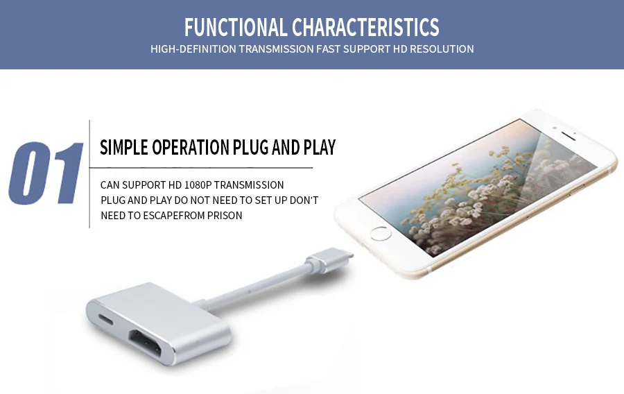 Для Lightning Port To HDMI AV адаптер кабель цифровой HDTV TV HD 1080P экран дисплей ключ конвертер