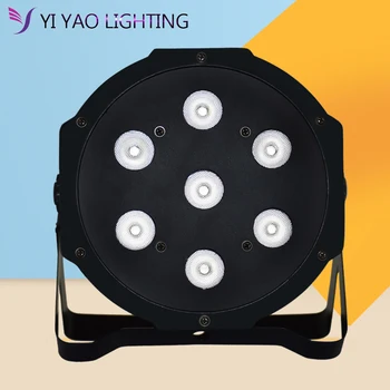 

High Brightness LED 7x12W RGBW Par Light With DMX512 IN/OUT Power IN OUT DJ