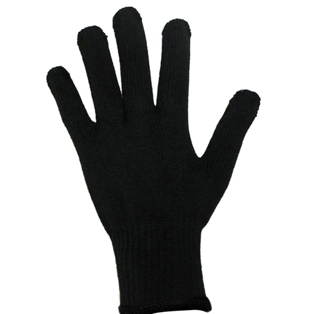Moonbiffy 1 шт. профессиональная термостойкая перчатка для укладки волос инструмент для завивки прямой плоский утюг черная Кондитерская перчатка для завивки