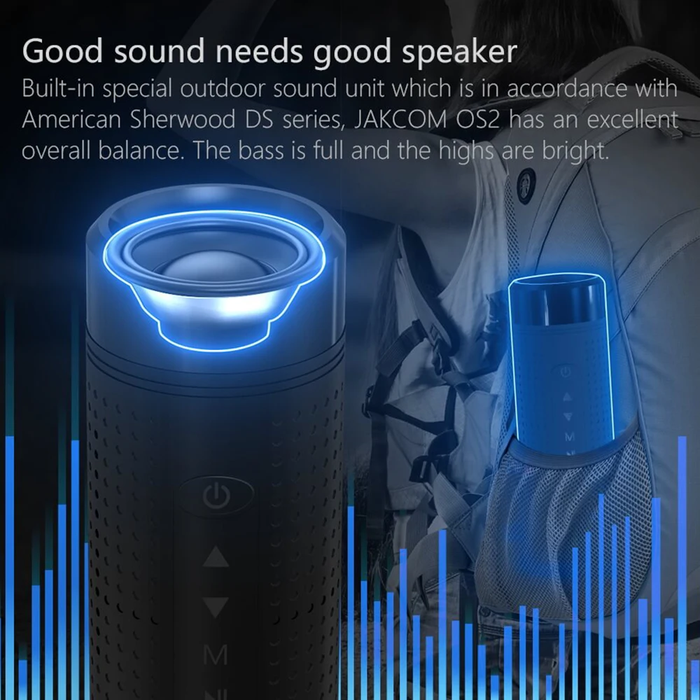 Jakcom открытый Bluetooth динамик водонепроницаемый 5200 мАч Внешний аккумулятор для