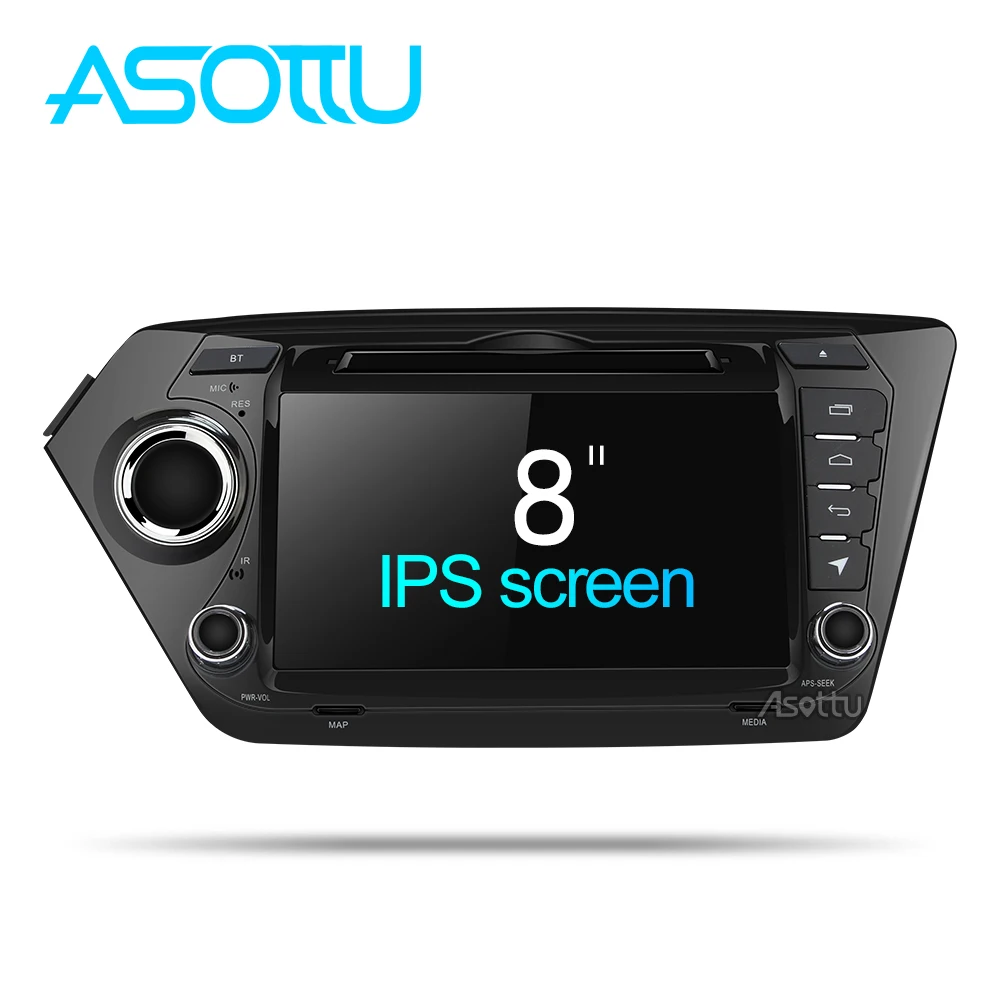 Clearance Asottu KK28060 2G+32G android 8.1 car dvd gps player car radio gps navigation video player for Kia rio k2 car multimedia player 2