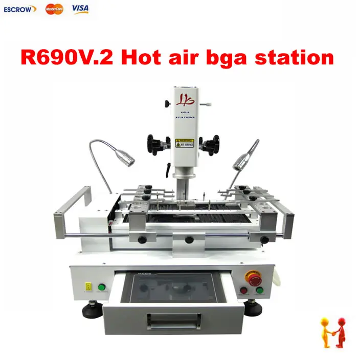 LY R690 V.2 BGA chip repair machine with 3 zones hot air bga reballing