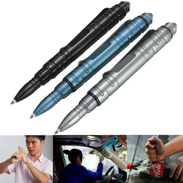 Тактическая Ручка Вольфрамовая сталь Самозащита Многофункциональный Аварийный стеклянный выключатель/ручка для сенсорного экрана 3 цвета