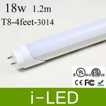 

LED Tube Light T8 1200mm 4feet 22W Light Lamp Cool White Warm White 1600m AC85-265V SMD3014 180 Degree Aluminum+PC Cover
