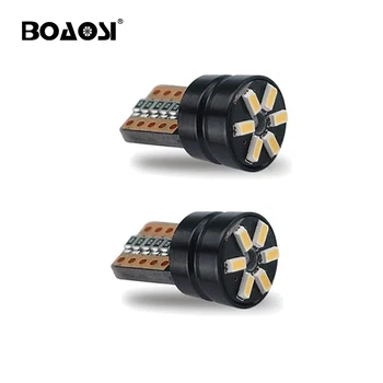 

4x Canbus No Error T10 W5W Led lights 3014 SMD Car Auto Interior Motor Parking Lamp DRL Turn Signal Backup Light Bulb White
