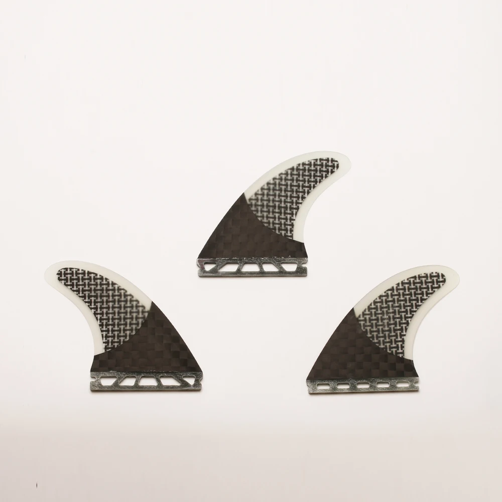 Empuñadura de alta calidad la mitad de carbono fibra de vidrio Innegra futuro Surf aletas Base G7/Insurfin negro tabla de Surf aletas Set (3) M7 - 6