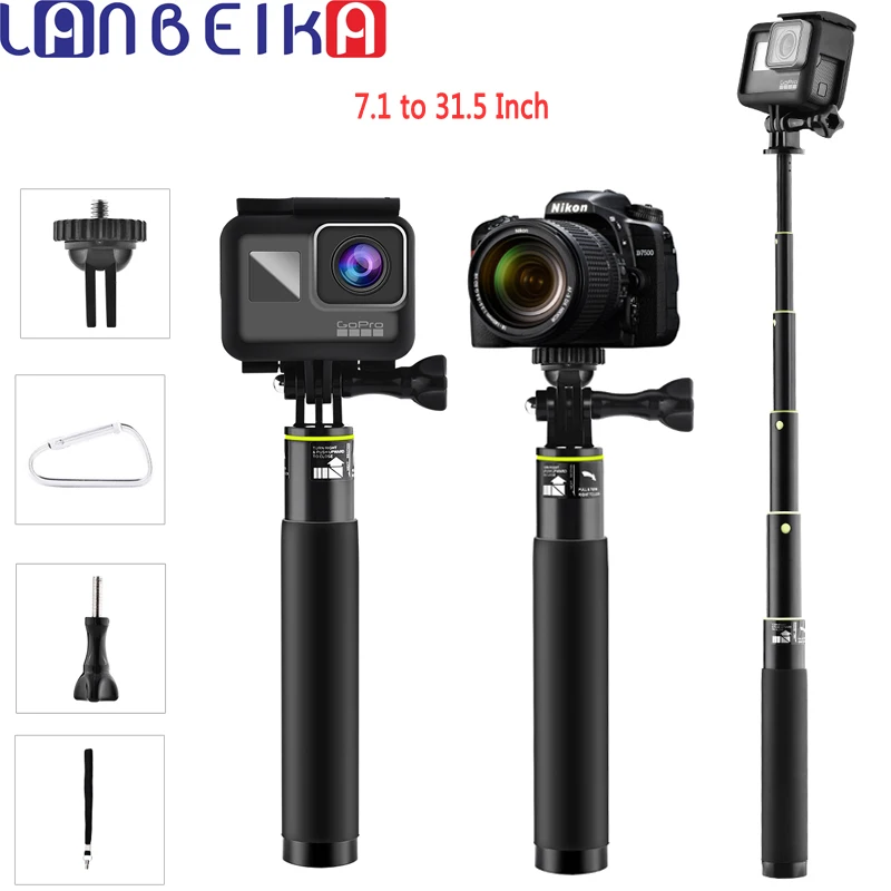 

LANBEIKA 7.1 To 31.5 Inch Selfie Stick Waterproof Monopod Tripod Handheld Stand for Gopro Hero 6 5 4 3+ SJCAM SJ4000 SJ5000 SJ6