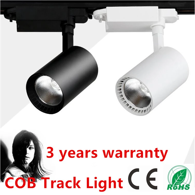 LED Rail Verlichting 20 W 30 W COB LED Track Spot Light Zwart/Wit ... LED Rail Verlichting 20 W 30 W COB LED Track Spot Light Zwart/Wit ...