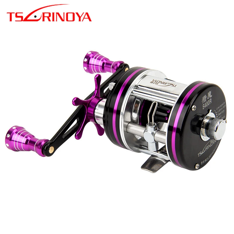 TSURINOYA охотничий Монстр полностью металлические барабанные катушки правая наживка литые рыболовные катушки 6+ 1BB скорость соотношение 5,3: 1 барабанная Рыболовная катушка