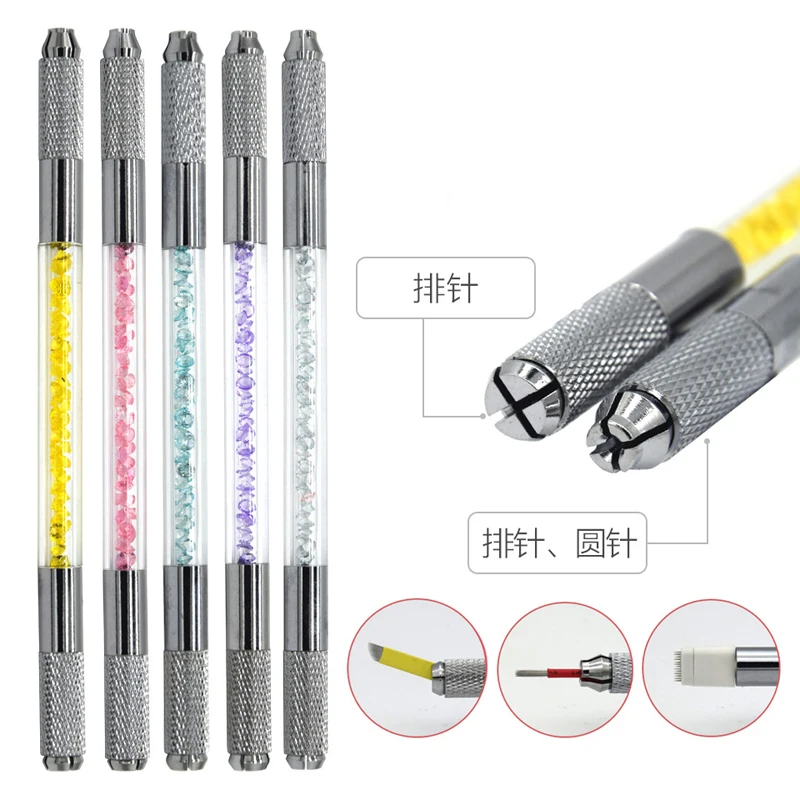 라이너 Microblading 펜 키트 Caneta Tebori Perfect Wires Microblading 클래식 수동 눈썹 문신 총