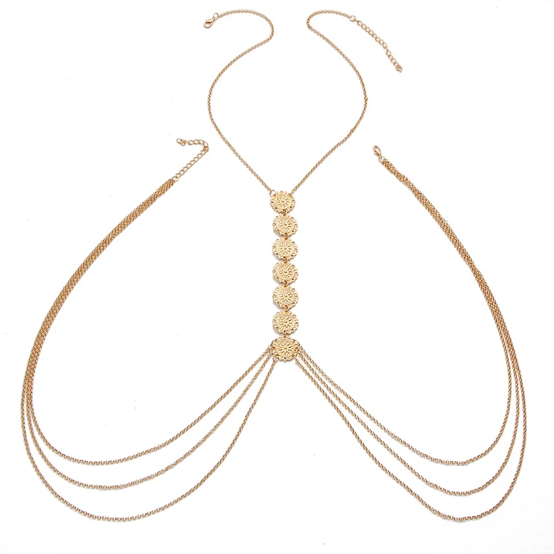 New Fashion Body Jewelry Sexy Bikini Waist Chain Harness Necklace Belly Body Chain Necklaces For Women Jewellery AN746 - 5