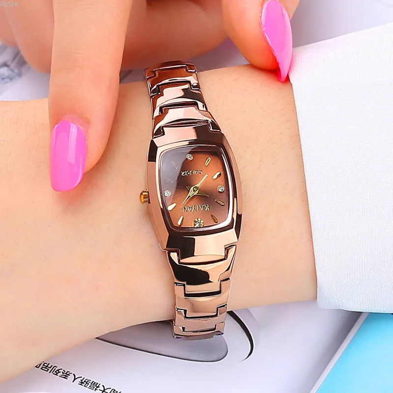 

wrist watch girl student simple fashion tide madam wrist watch waterproof Tungsten steel color quartz wrist watch
