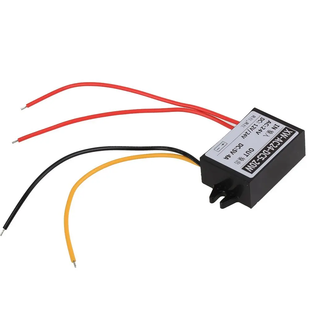 

Car LED Waterproof DC (AC) / DC Buck Converter 24V 12V 36V (8V-40V) to 5v 4A 20W