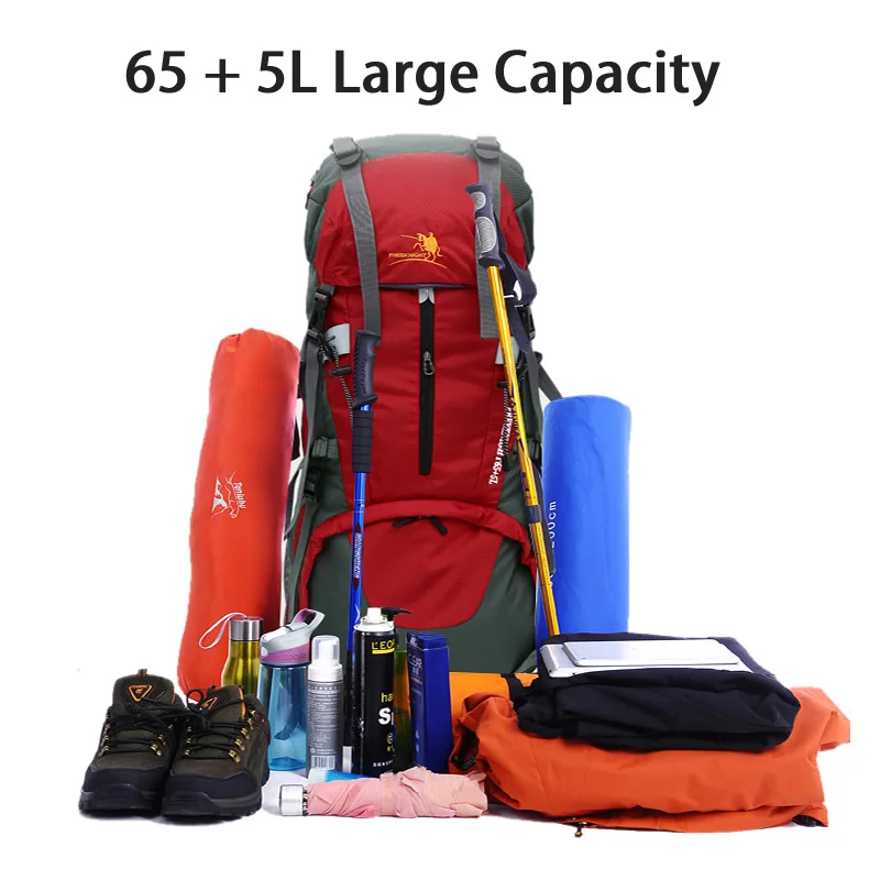 Free Knight 65L + 5L уличные спортивные туристические альпинистские рюкзаки рюкзак