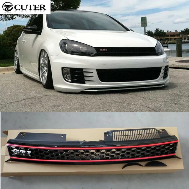golf 6 mk6 gti racing grills abs car mesh grille for volkswagen vw