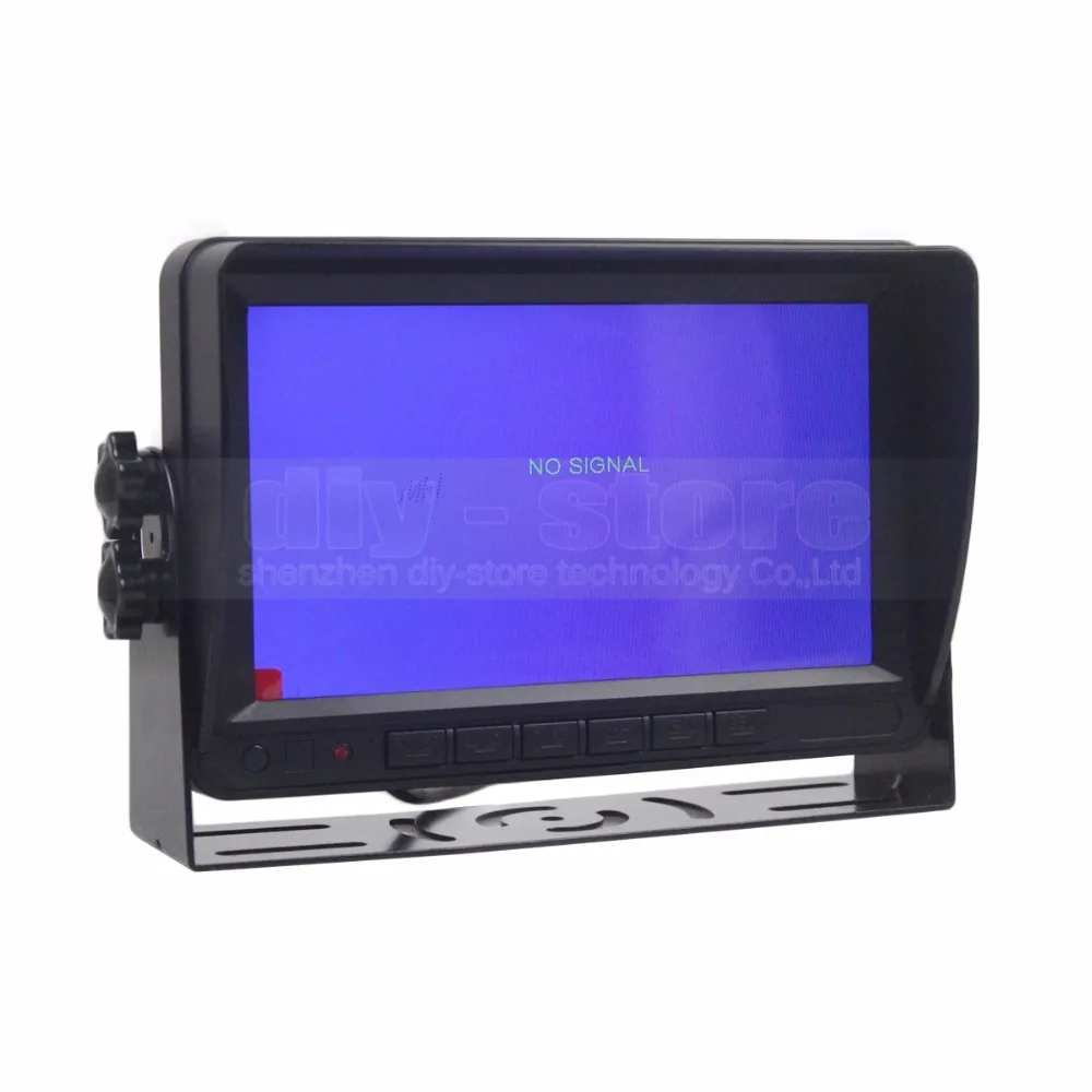 DIYSECUR AHD 7 дюймов TFT lcd автомобильный монитор заднего вида 2 x водонепроницаемый ИК ночного видения 1300000 пикселей AHD камера 1V2