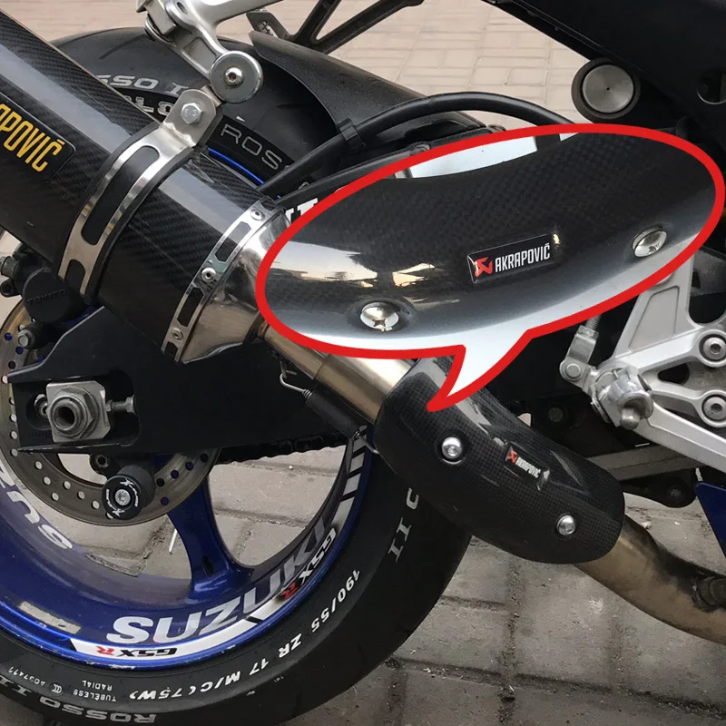 Модификация выхлопной трубы мотоцикла, наклейки на части, маленькая клеевая аппликация