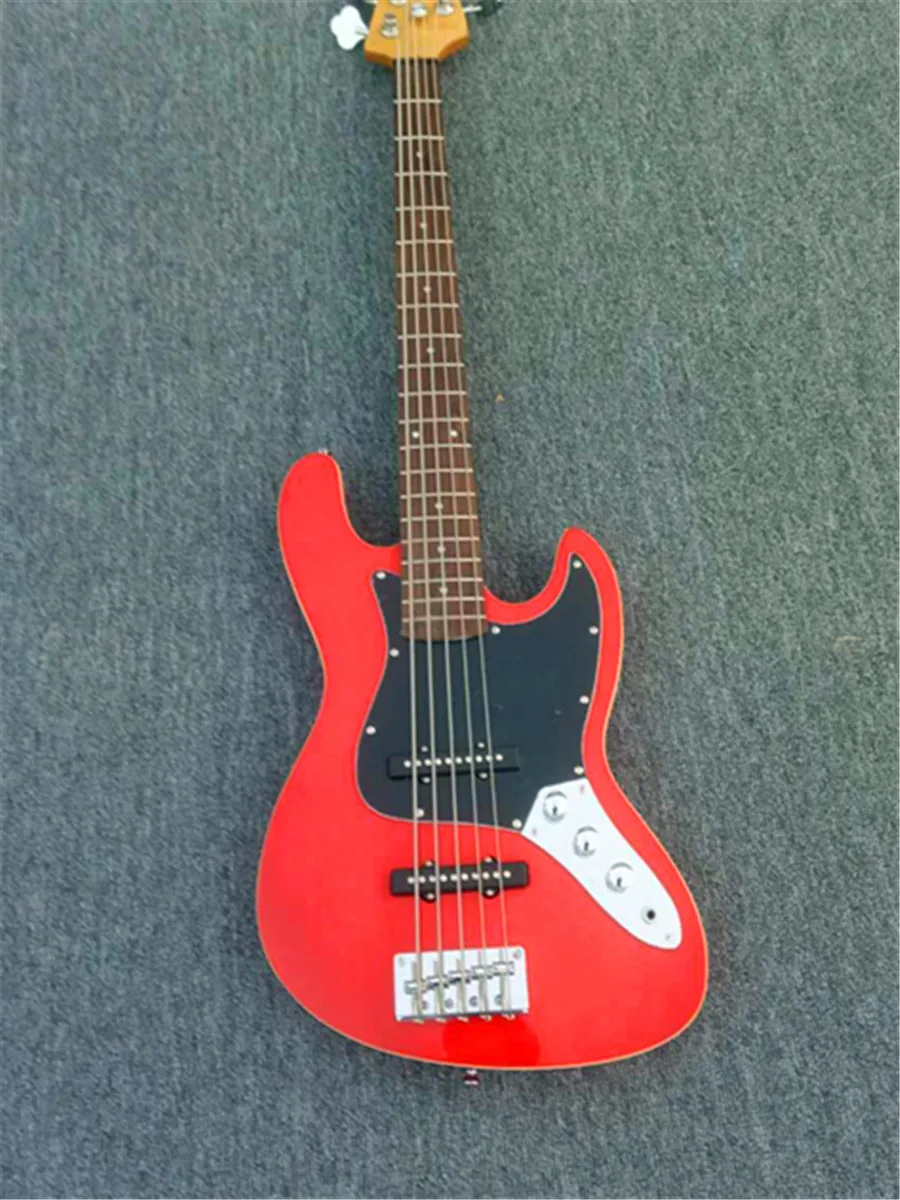 

Free delivery, 5-string bass guitar, all colors available, customizable