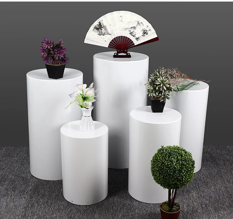 5pcs/set size is 90cm, 80cm, 70cm, 60cm 55cm Cylindrical cake table