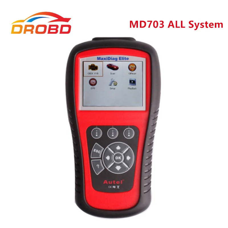 

Original Autel Maxidiag Elite MD703 With Data Stream Function USA Vehcles for All System Update Online Free Shipping
