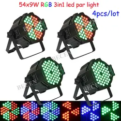 4 шт./лот DJ Par 54X3in1 LED PAR света RGB Крытый равенство водить может свет для продажи