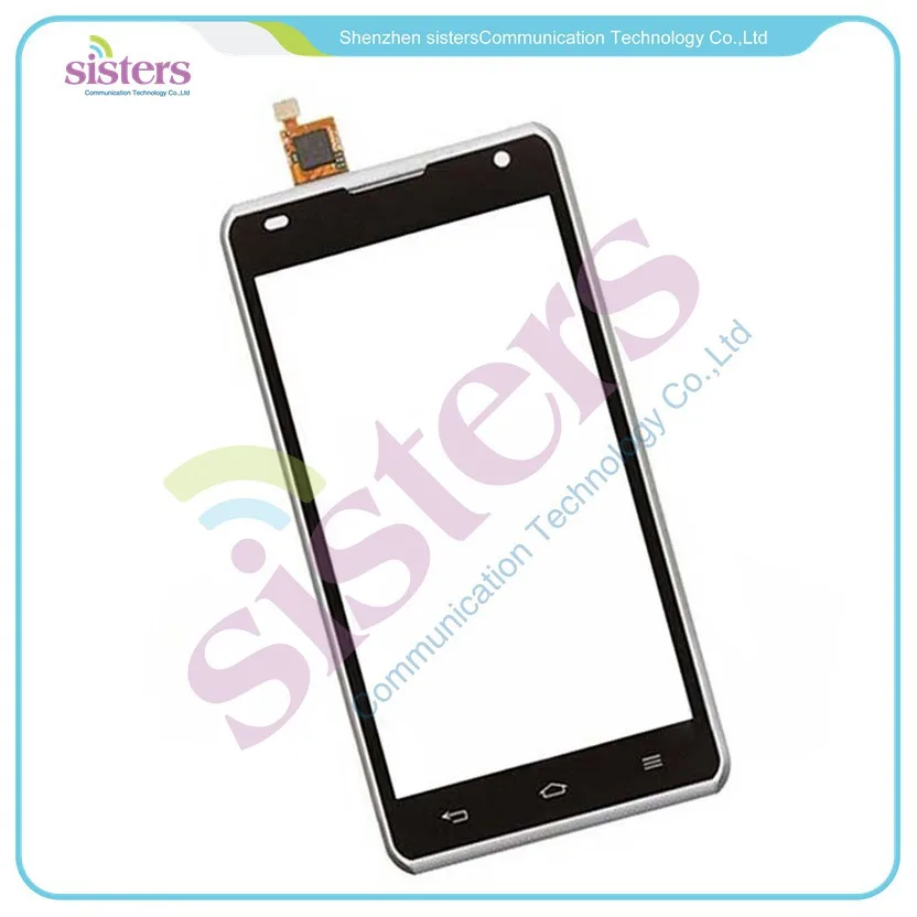 LG0224 Touch screen digitizer  Glass with silver Frame Replacement For LG Spirit 4G MS870 Free shipping (1)