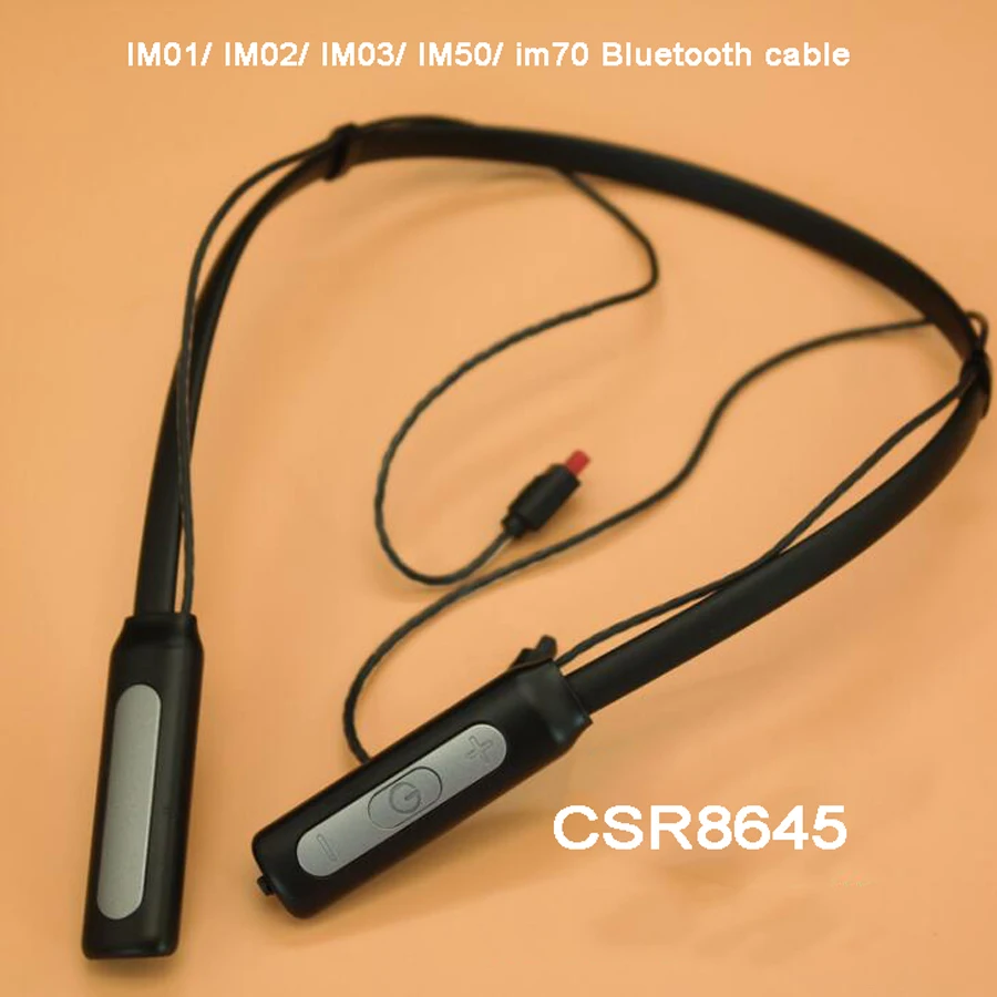 

Neck Hanging Bluetooth Cable for Audio-Technica ATH IM50 IM04 IM03 IM02 IM01 IM70 Headset CSR8645 Silver Plate Wire with Mic