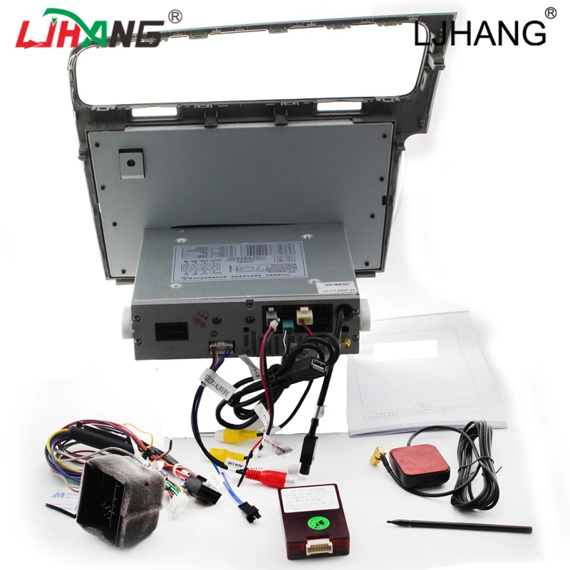 Clearance LJHANG 1 Din Car Multimedia Player For VW/Volkswagen/Golf 7 GPS Navi Bluetooth Car Radio Stereo Headunit USB Mirror-link RDS FM 5