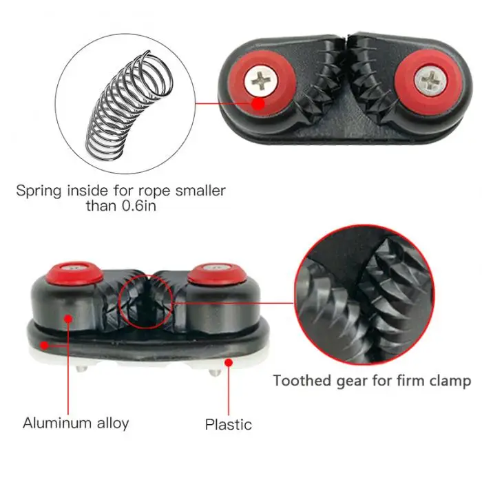 Каяк кулачковый стопор лодка гребля Быстрый вход Cleats морские аксессуары ALS88