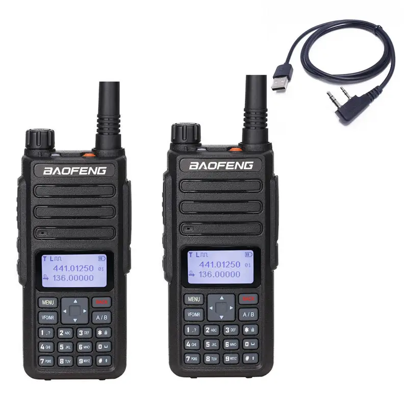 

2 Pcs Baofeng DM-860 Dual Band Dual Time Slot DMR Tier I&II Radio Digital Analog 136-174/400-470MHz Ham Walkie Talkie dm-1801