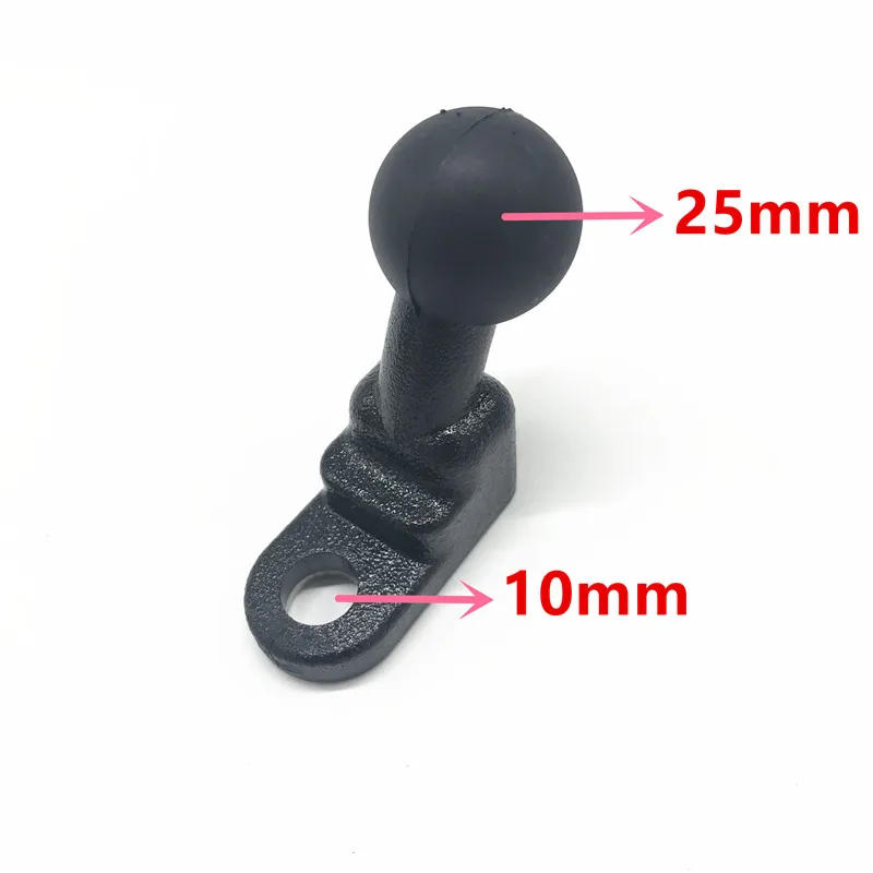 

Motorcycle Scooter Mirror Mount Base Rear View Base with 10mm Hole and 1 inch Ball