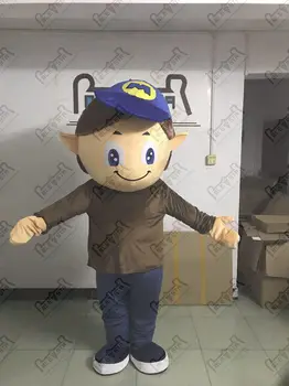 

Blue hat into small boy mascot costume EVA foam head cartoon monster kids mascot costumes