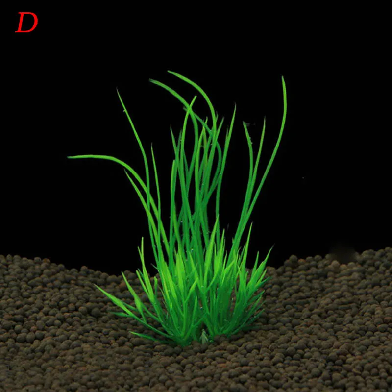 Пластиковые искусственные аквариумные водоросли для аквариума, листья воды, акуарио, большие размеры, имитация растения для аквариума, украшение, художественный подарок - Цвет: 4