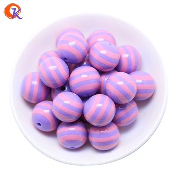 

Cordial Design Fashion 100pcs/lot Pink And Purple 20mm Striped Resin Beads For Chunky Beaded Necklace And Bracelet CDWB-513022