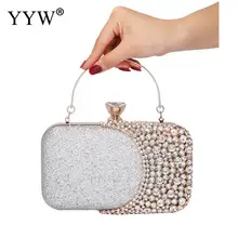 Свадебная Бриллиантовая Женская сумка клатч серебро, золото, хрусталь сумки слинг посылка карман для сотового телефона подходящая сумка кошелек