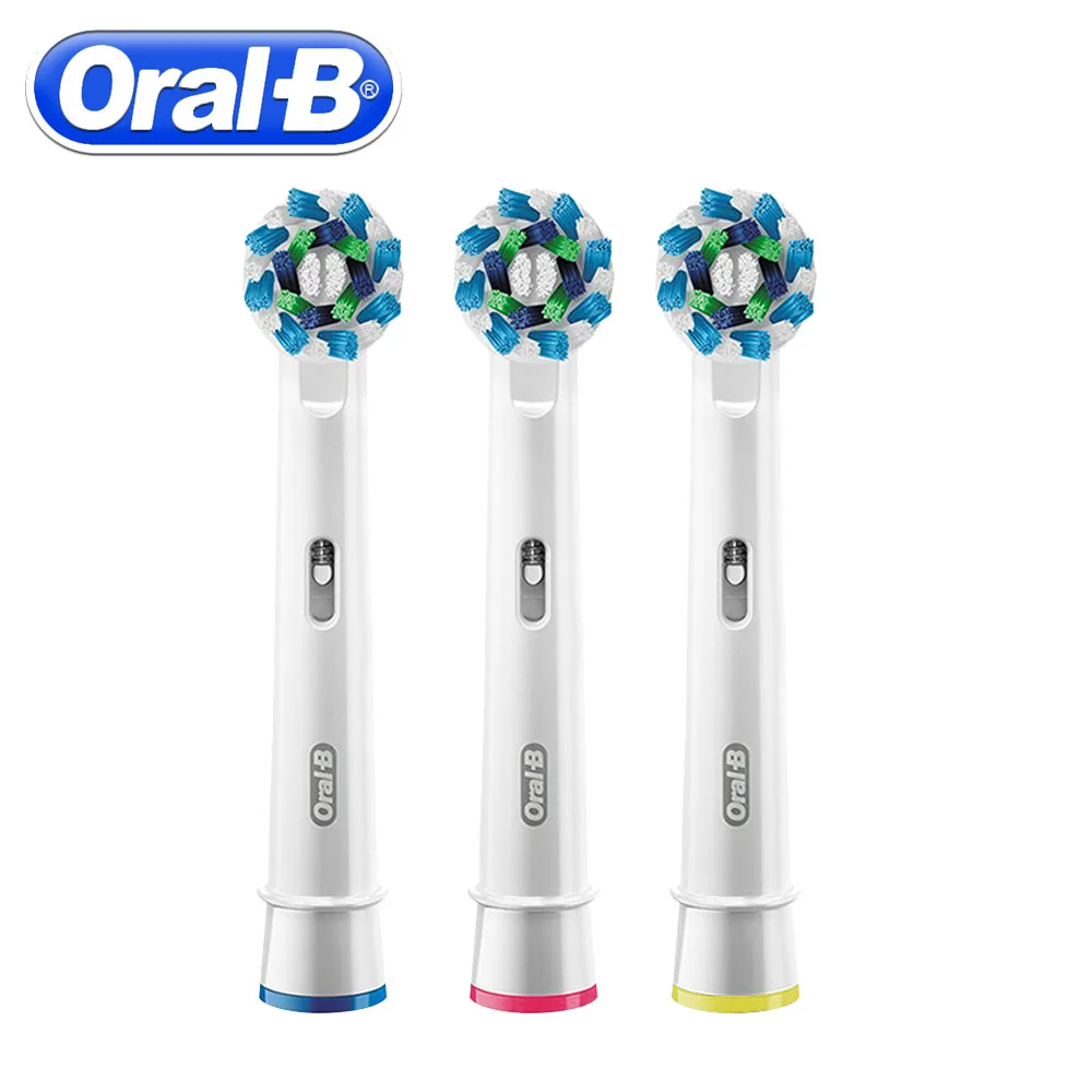 3 шт+ 4 подарочные насадки сменные головки для зубной щетки OralB EB50