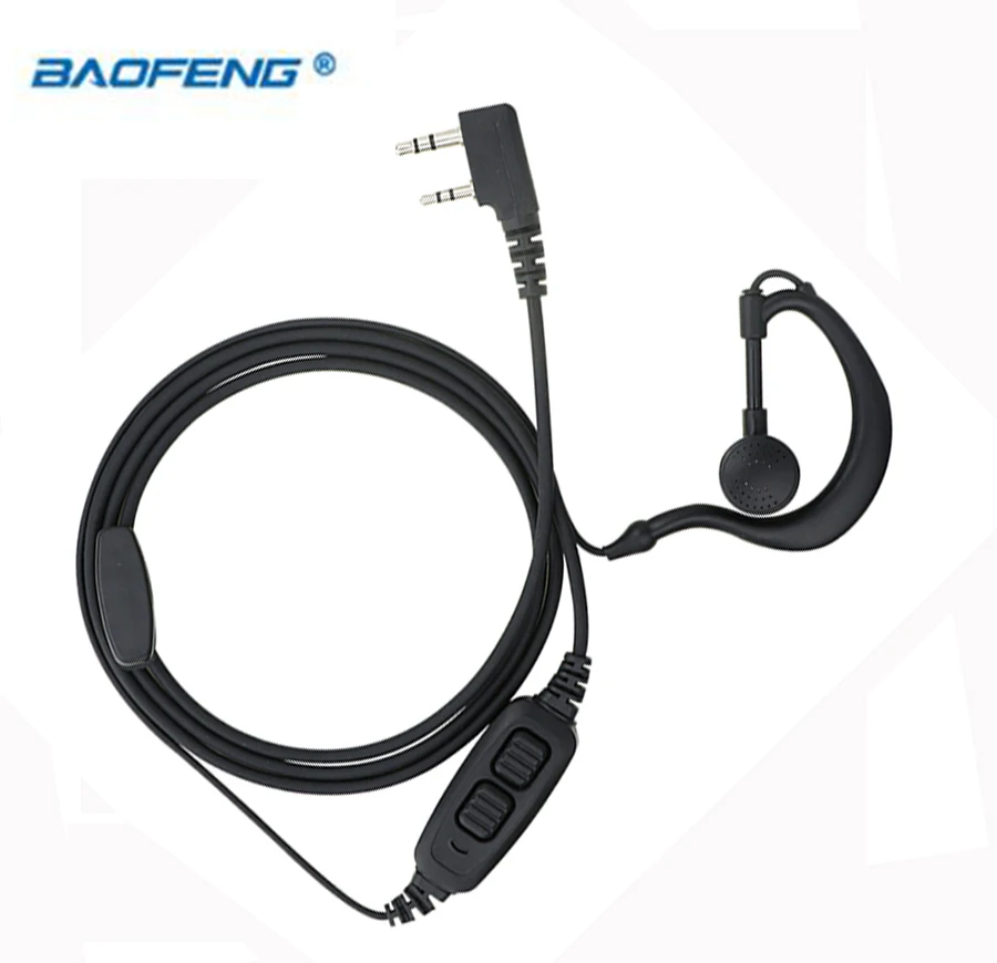 Walkie-talkie-Headset-Mic-BAOFENG-Original-Uv-82-headphone-Micphone-with-Double-Dual-PTT-Button-for