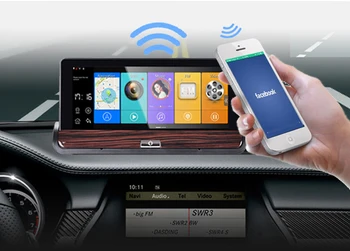 

Mirror Android Dual Camera Lens Universal Central Multimedia Car DVD Player Radio GPS Navigation